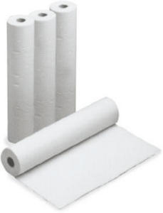 6x Onderzoektafelrol 50cm x 50m geplastificeerd, wit